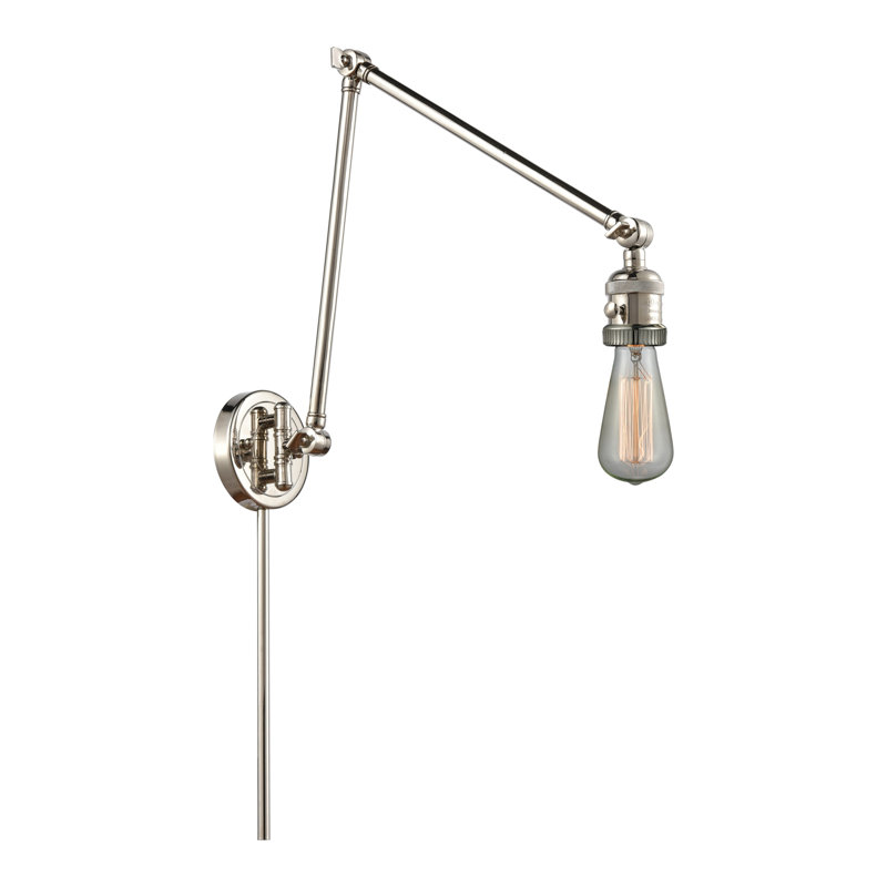 Allaryce Swing Arm Sconce, Bulb Not Included, Polished Nickel