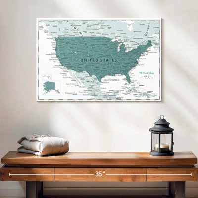 Pin foncé cyan foncé USA Alvertia