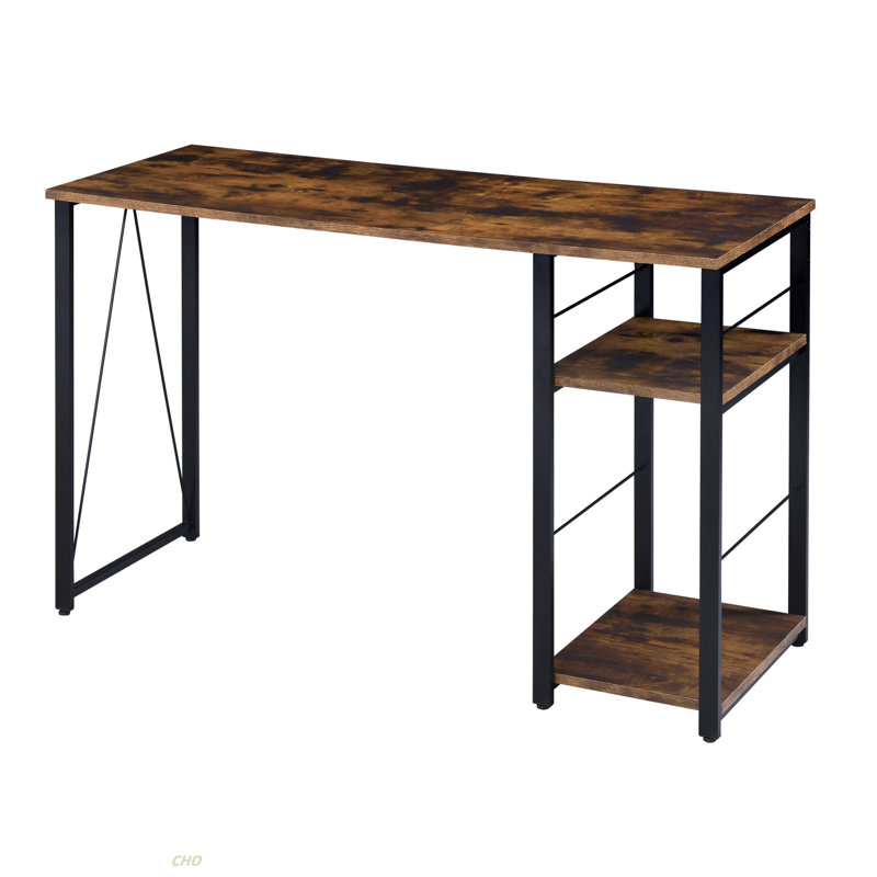 Bureau d'écriture rectangulaire à 2 tablettes, Gris, H 28,5 po x l 47,5 po x P 19,5 po