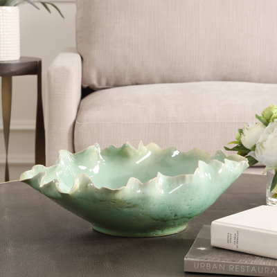 Bol en verre vert Wilson