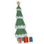 vidaXL Lighted Christmas Tree with 3 Gift Boxes 2D Warm White-119153329