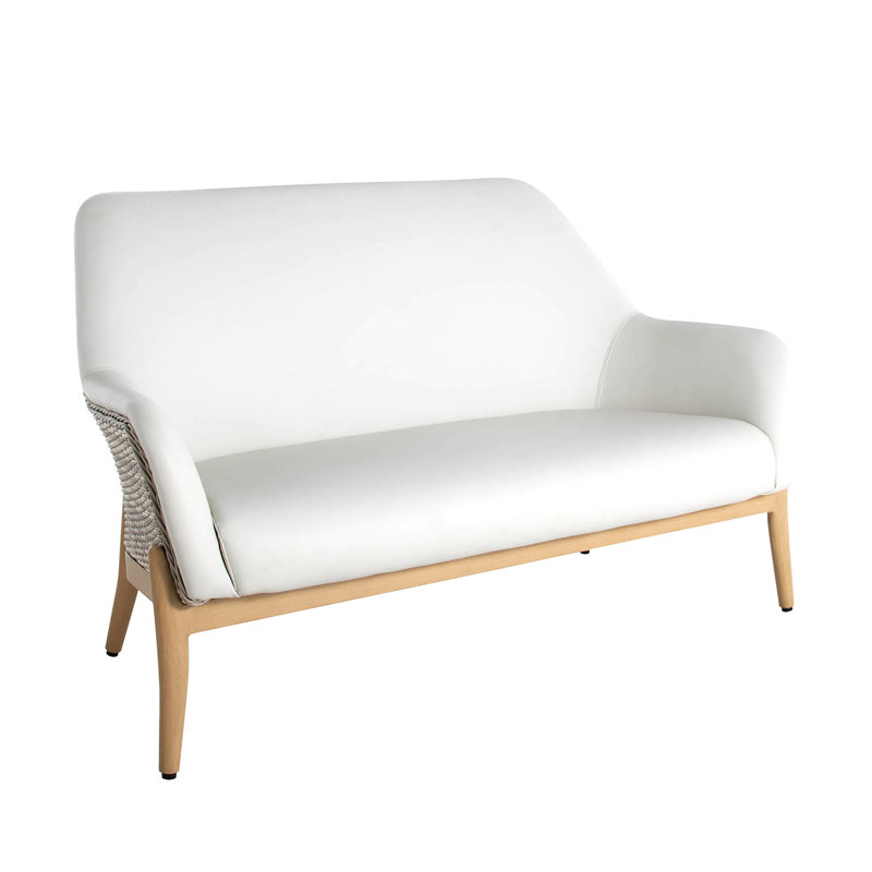 Palma 56" Wide Outdoor Loveseat with Cushions