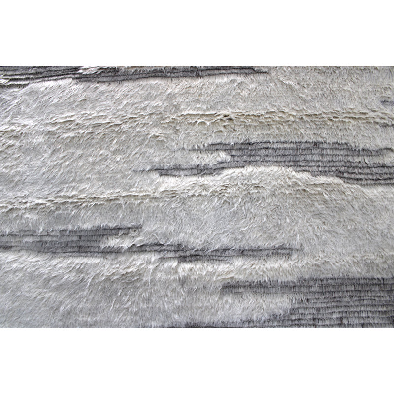 Moroccan Wool Area Rug, Rectangle 9' x 12', Abstract