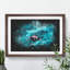 Manta Ray - Picture Frame Graphic Art-62802403-62802408