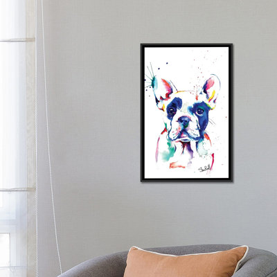 «Frenchie I» par Weekday Best - Estampe numérique sur toile tendue avec châssis