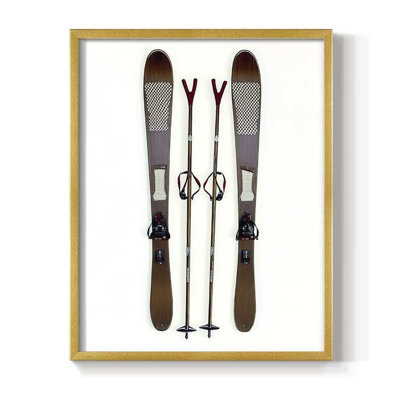 Reproduction encadrée - bois massif, H 15 po x l 12 po, Doré