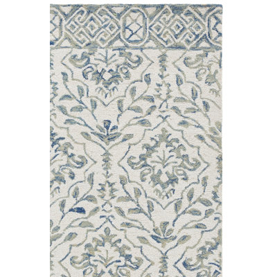 Pimentel Hand Tufted Wool Floral Rug