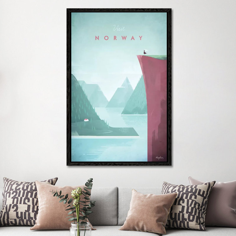 Visit Norway by Henry Rivers - Gallery-Wrapped Canvas Giclée on Canvas, 152.5 cm H x 101.5 cm W, Black Framed