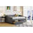 Evererdo Twin Size Fabric Upholstered Daybed-143938584-143938599