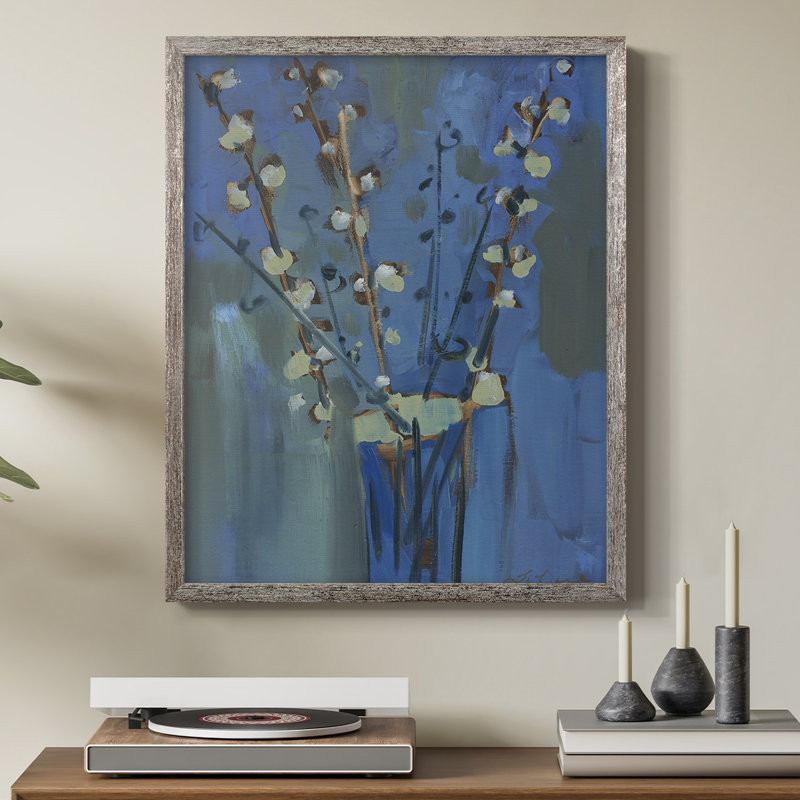 Winter Willow II, reproduction encadrée - bois massif, H 15 po x l 12 po