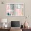 Art mural bleu pastel Boho