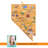 Nevada Cutting & Serving Board with Artwork by Fish Kiss
