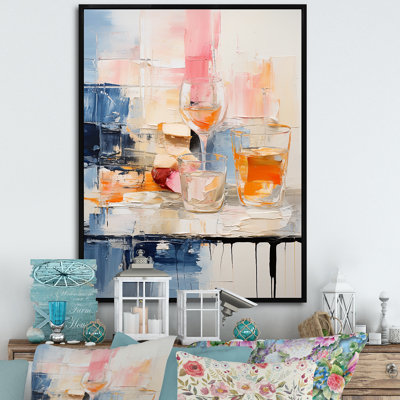 Art alimentaire sur toile, repas et pique-nique