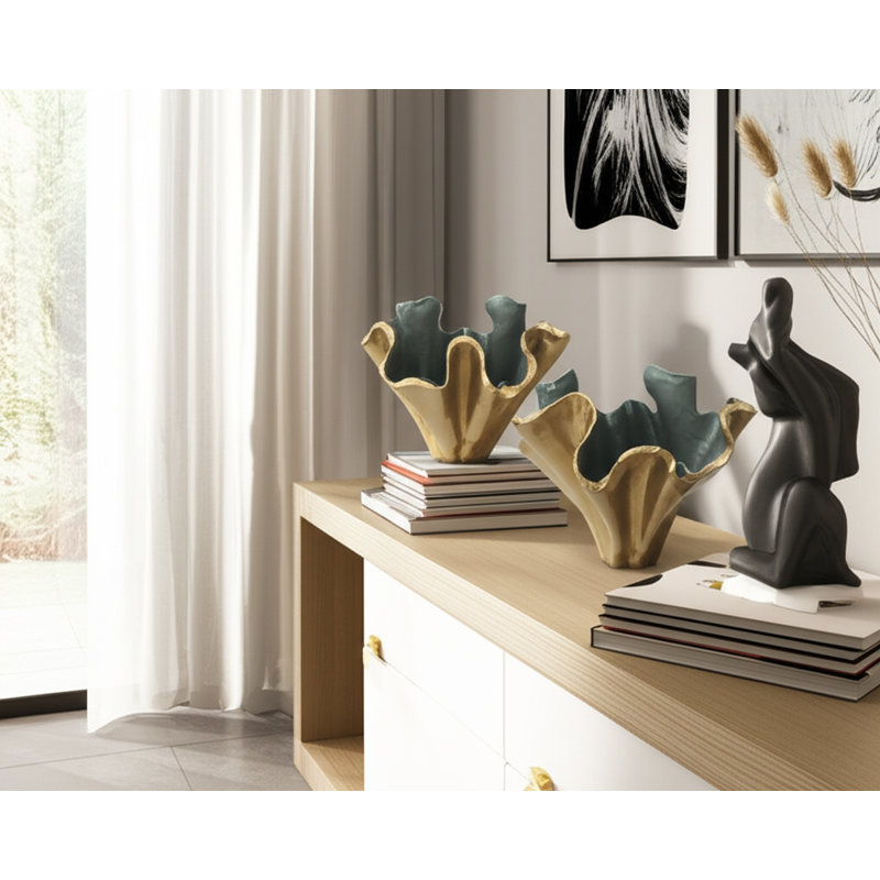 Gannon Handmade Aluminum Table Vase, 14" H x 17" W x 15" D
