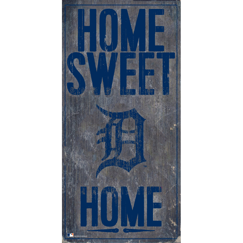 « home doux home », impression sur bois, Tigers de Detroit