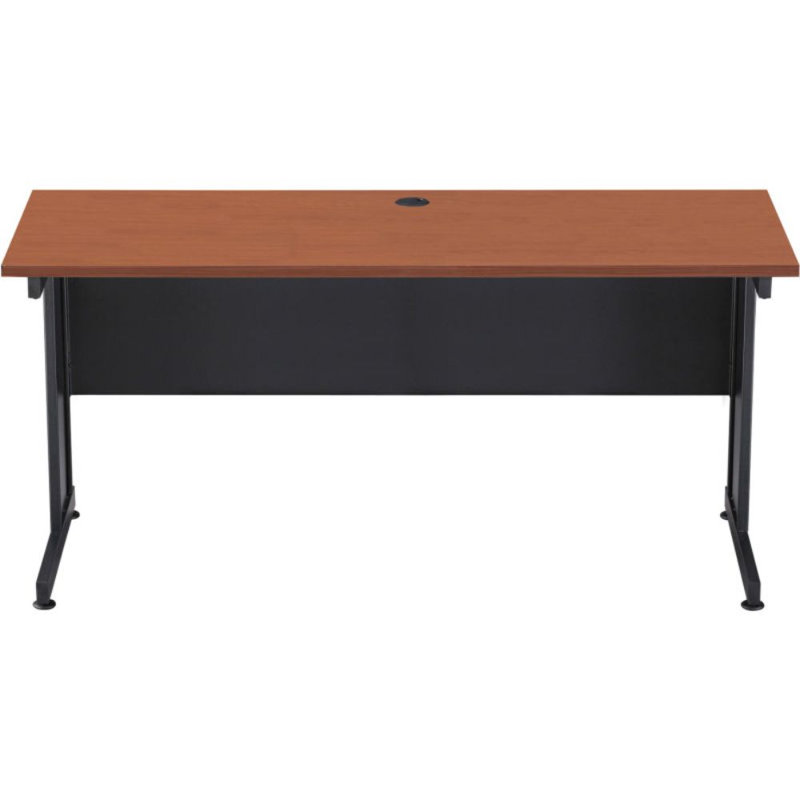 Bureau gris, Cerisier/Noir, H 30 po x l 60 po x P 24 po