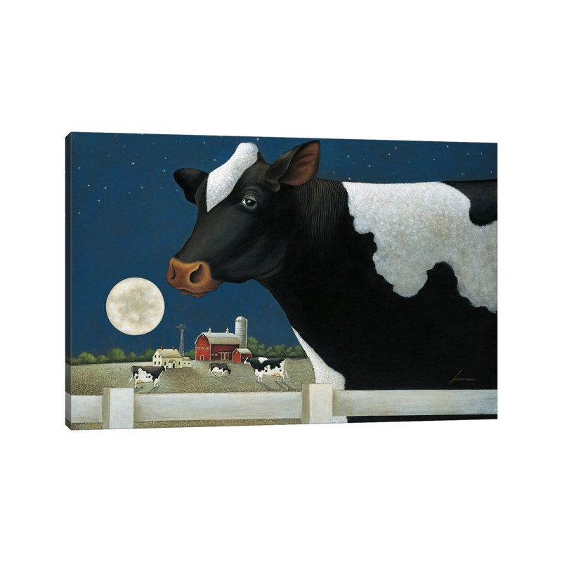 Full Moon by Lowell Herrero - Wrapped Canvas Painting, 20.32 cm H x 30.48 cm W