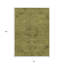 Tapis extérieur lavable floral vert olive et brun 8 pi x 10 pi