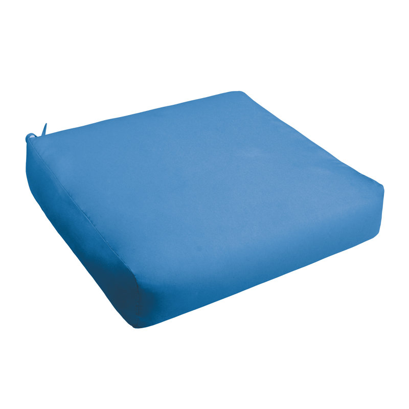 Outdoor 5'' Dining Chair Chair Pad, Fresco Blue