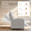 Fauteuil inclinable à télécommande avec dossier et repose-pieds réglables, canapé