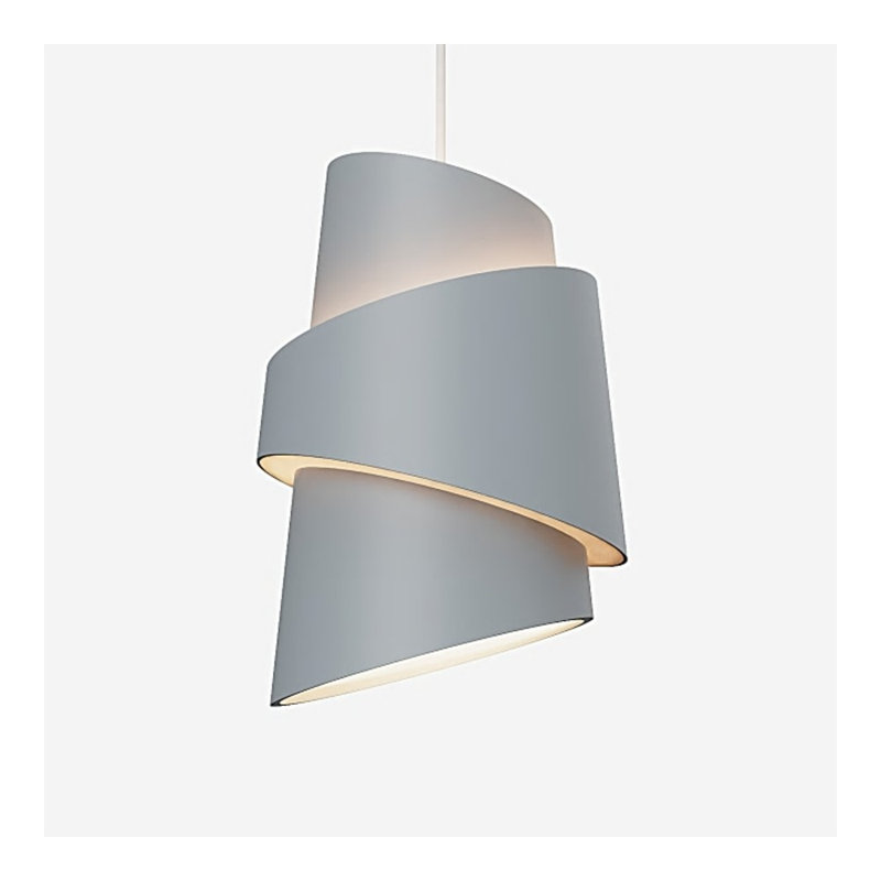 Croissant Pendant Light, Snow, White
