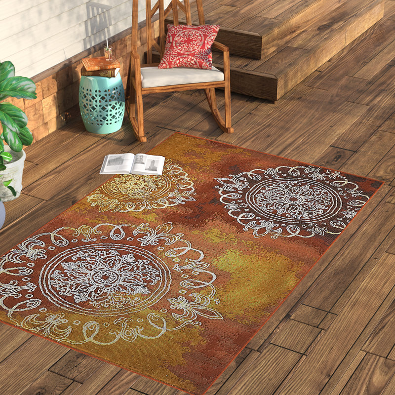 Tatum Washable Oriental Indoor / Outdoor Rug, Rectangle 8' x 11'4"
