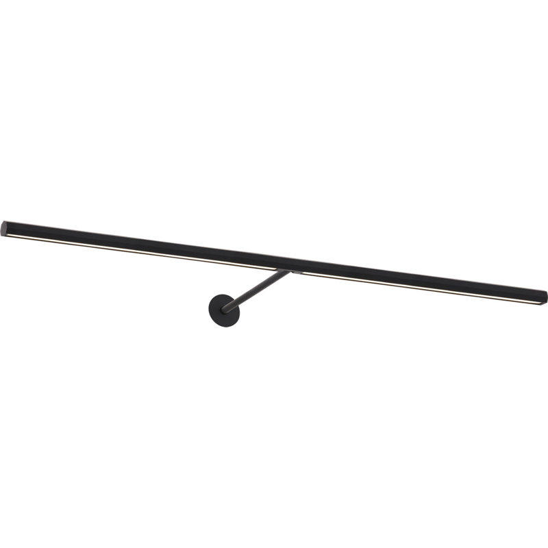 Plural Faceted Picture Light, Nightshade Black, 0.7" H x 30" W x 8.9" D, 20.8