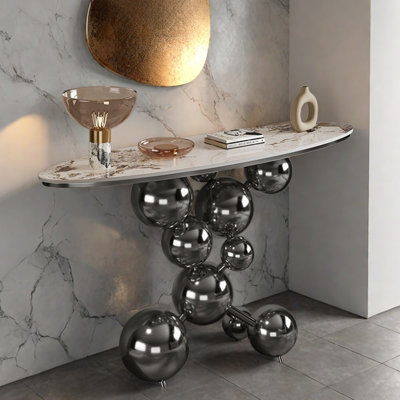 Italian Light Luxury Entryway Console Table