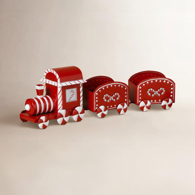 Woodland 26.1 in L Metal Holiday Candy Design Train
