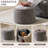 Modern Round Storage Ottoman , Dark Gray-27032894