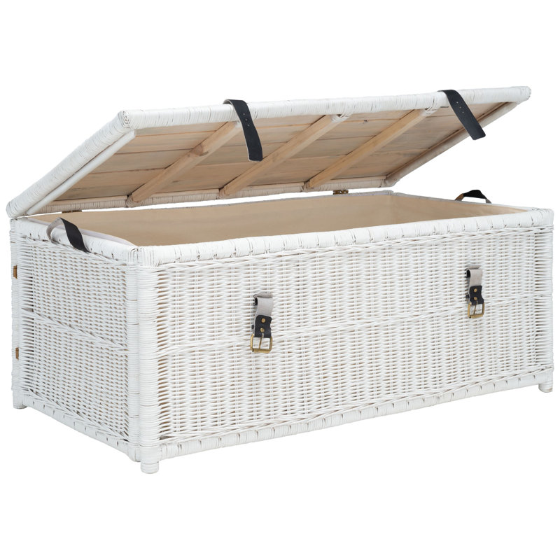 Wicker Trunk, White