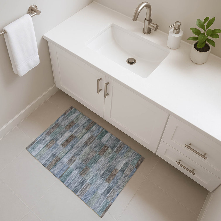 Premium Machine Washable Brennon AMF1628 Stripes Rug