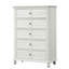 Commode de style transitionnel, commode avec tiroirs et boutons ronds