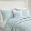 King Cotton Reversible Embroidered Quilt Set With Throw Pillow, Coastal Design For /Cal King Beds