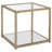 Doral End Table with Mirror Shelf