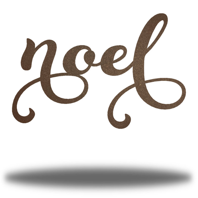 Décoration Drucie Noël, Rouille, H 12 po x l 18 po x P 0,01 po