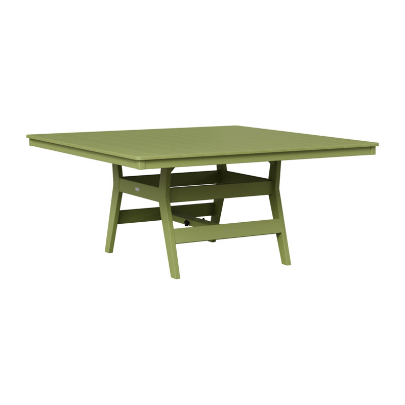 Table de salle à manger carrée 66 "Berlin Gardens Harbor, Vert kiwi, Vert kiwi