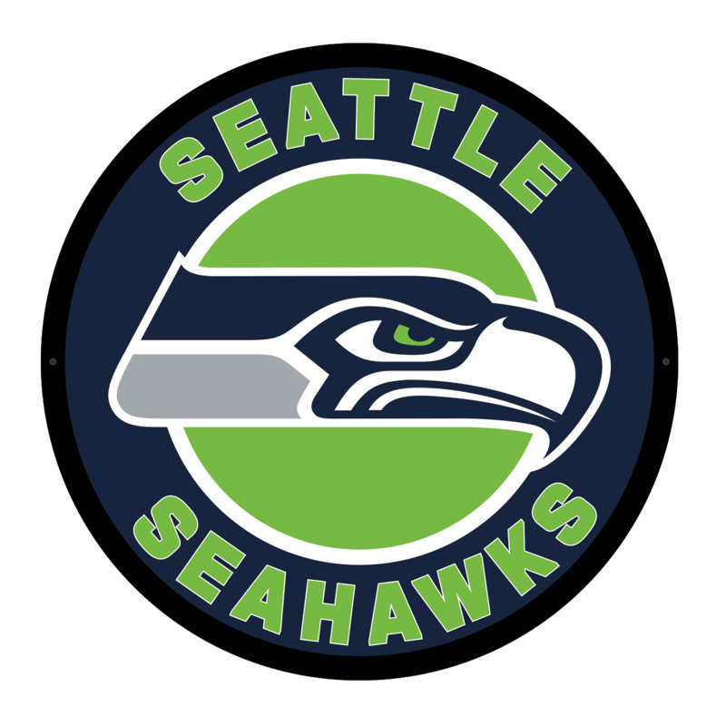 Plaque murale lumineuse NFL, Seahawks de Seattle