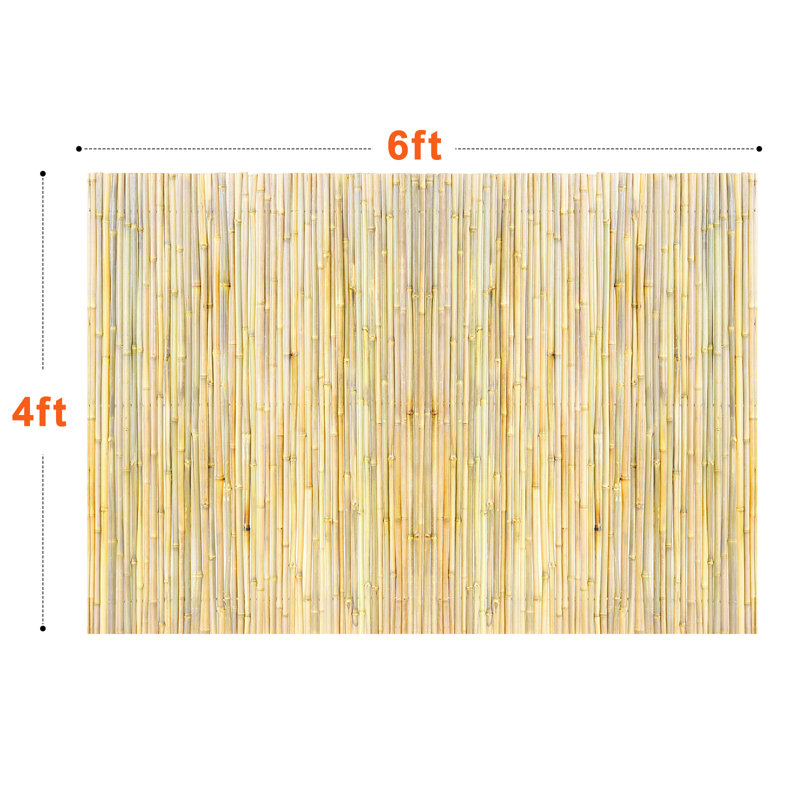 121.9cm H x 182.9cm W Bamboo Border Fencing