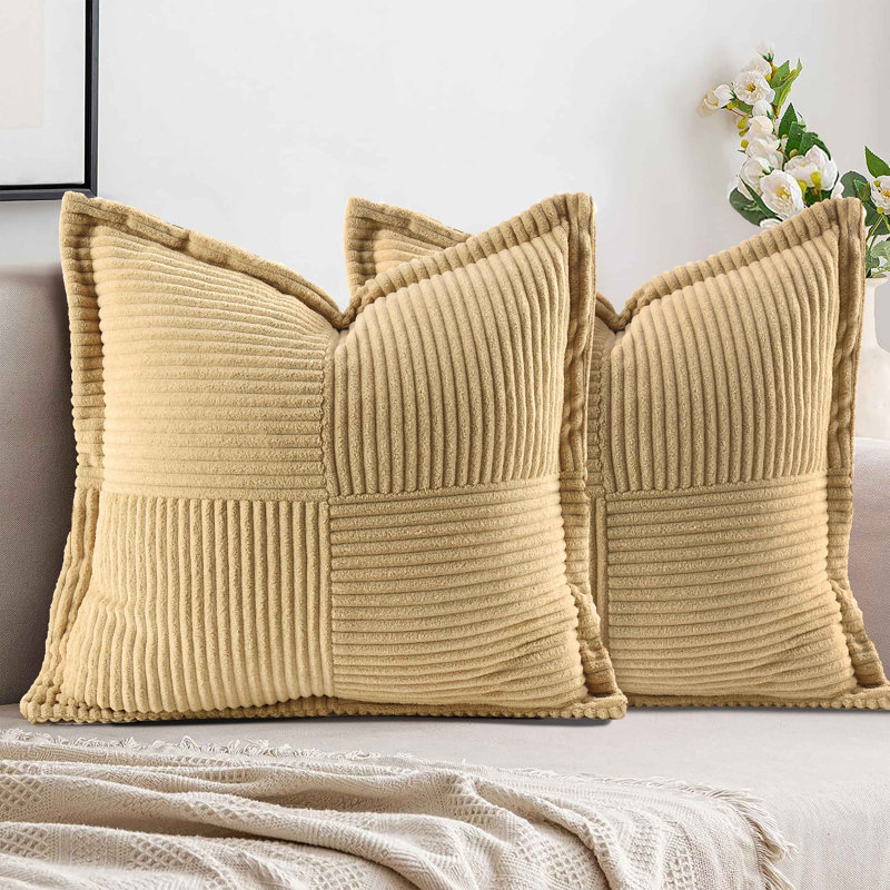  Housse de coussin texturée, Chameau