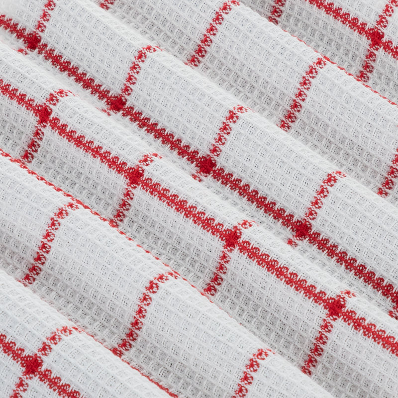 Serviette de cuisine solo gaufres, Rouge