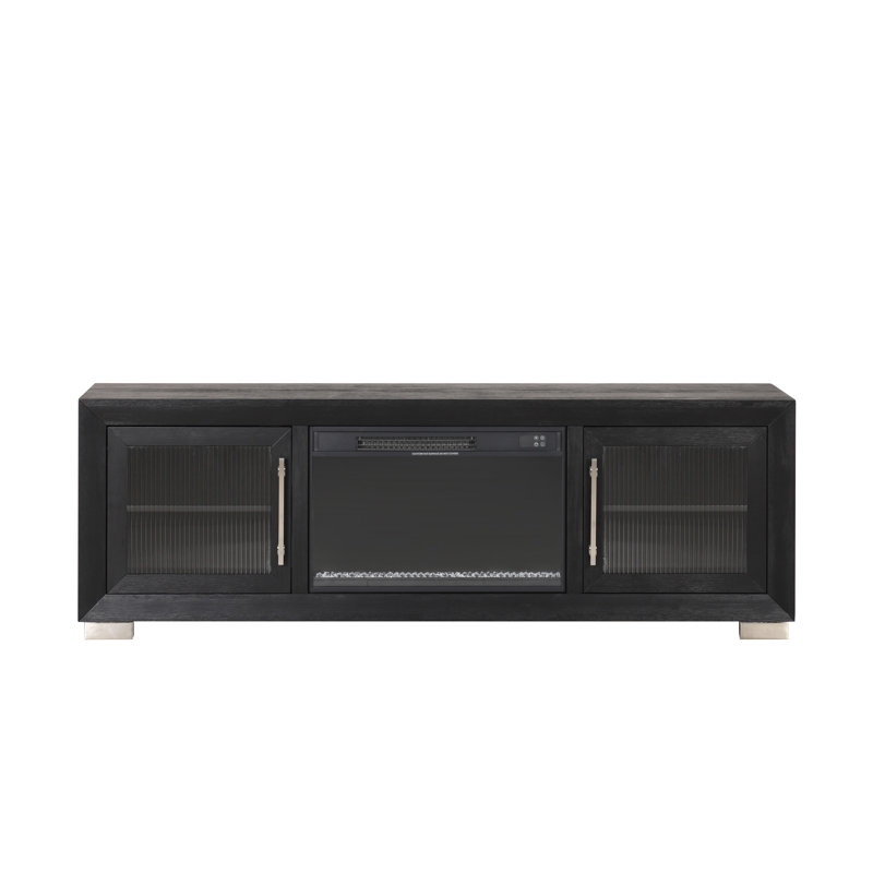 Meuble télé avec foyer électrique Dutchover, H 24,5 po x L 72 po x l 15,5 po