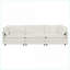 Canapés-lits | Ensemble moderne 2 + 3 places en bois massif | Chenille blanche neige | pour le salon / cinéma maison | Blanc | Chenille