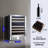 Electactic 24" Dual Zone Wine Fridge - 52 Bottle, 39-64°F, Glass Door, Blue LED