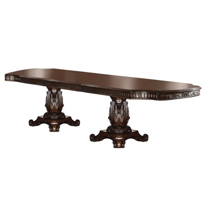 with Solid Wood Base Dining Table