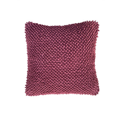 Felt Ball Square 100% Cotton Pillow Cover & Insert