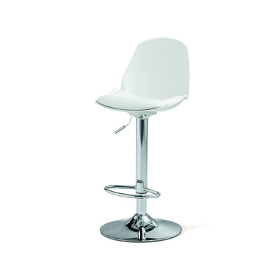 Valencia Swivel Upholstered Adjustable Height Bar Stool