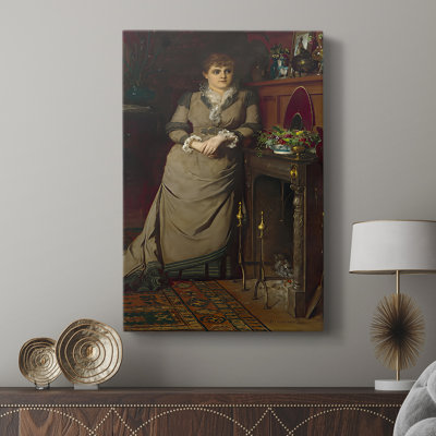 Harriet Hubbard Ayer -Gallery Wrapped Canvas by Eastman Johnson