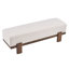 Banc rembourré en bois d'hévéa Modern-124244997