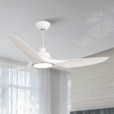 52" 3 - Blade Smart Ceiling Fan with 3CCT Dimmable LED Lights and Remote Control, Compatible with Alexa/Google
